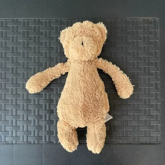 Jellycat Bashful Teddy Bear Plush Stuffed Animal 12" Brown Plastic Beads in Butt - Picture 7 of 11